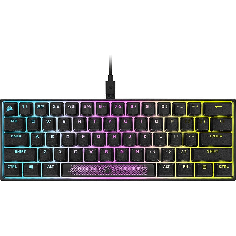 Corsair K65 RGB Mini 60% Mx Red Mechanical Gaming Keyboard - Black