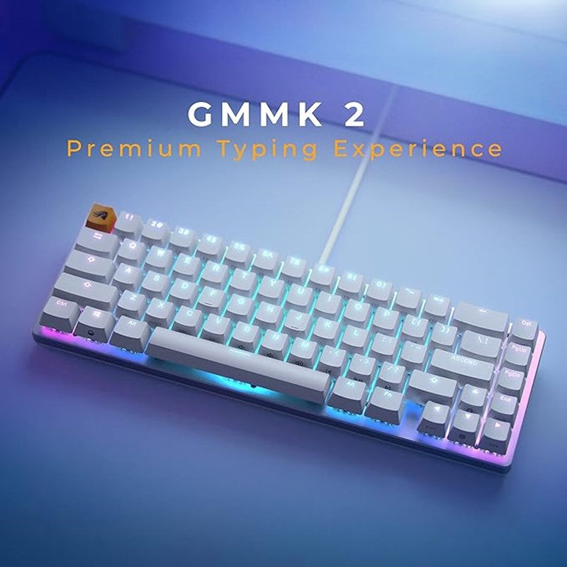 Glorious Gmmk 2 65% RGB Mechanical Gaming Keyboard - White