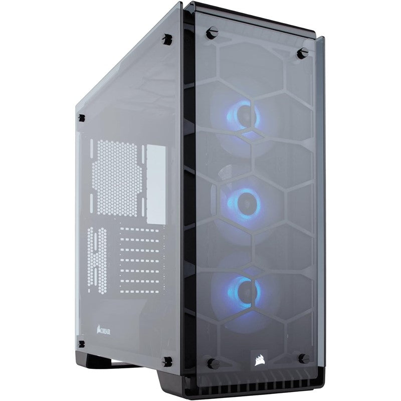 Corsair Crystal 570X RGB Mid-Tower Computer Case, 3 RGB Fans And Tempered Glass - Black
