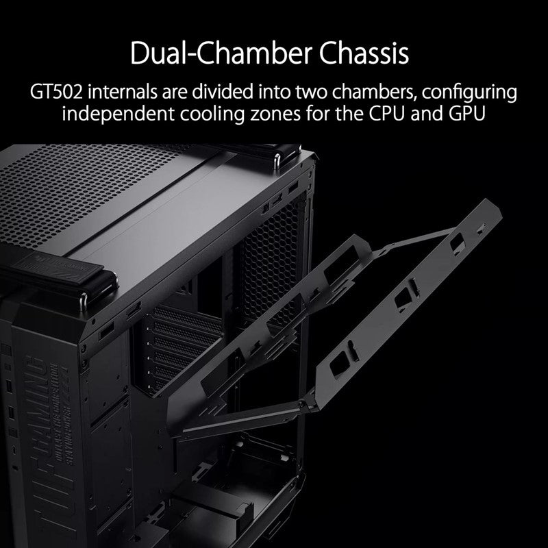 كيسة كمبيوتر أسوس تي يو اف جيمينج GT502 باللون الاسود