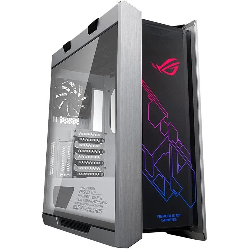 Asus Rog Strix Helios Gx601 White Edition Mid-Tower RGB Case For ATX/EATX Motherboards With Tempered Glass, Aluminum Frame, Gpu Supports, 420Mm Radiator Support, And Aura Sync