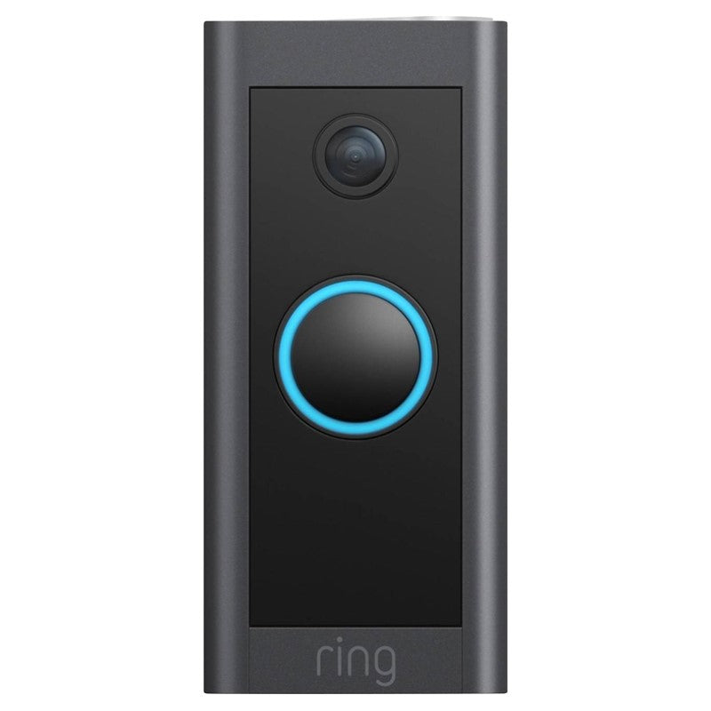 Wi-Fi Video Doorbell - Wired - Black