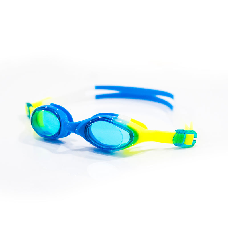 Junior Mirror Swimming Goggles Blue/Yellow